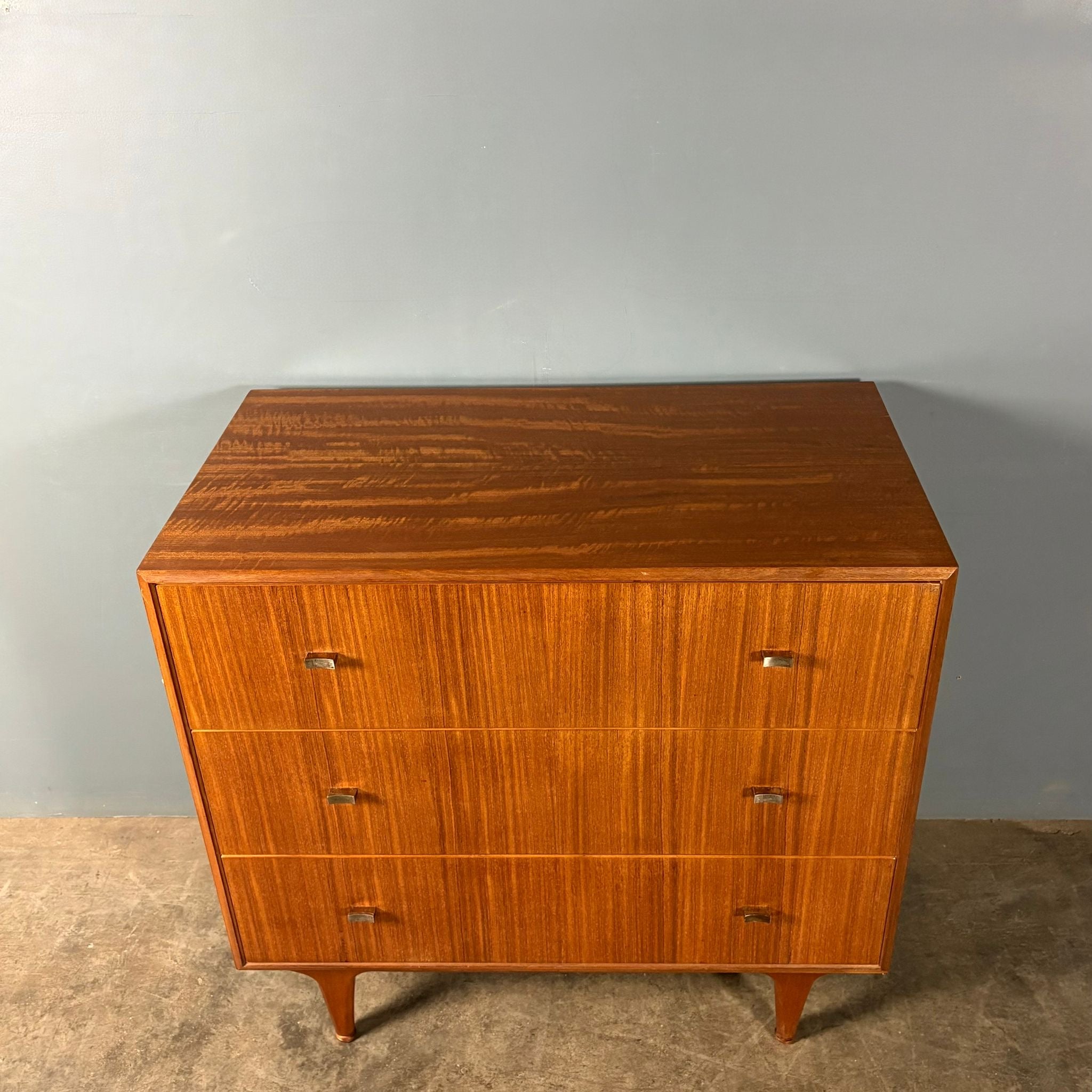 Mid Century Teak Chest Of Drawers Vintage Retro MCM
