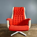 SOLD Vintage Swedish ‘Galaxy’ Armchair By Alf Svensson & Yngvar Sandström For Dux Mid Century Retro MCM