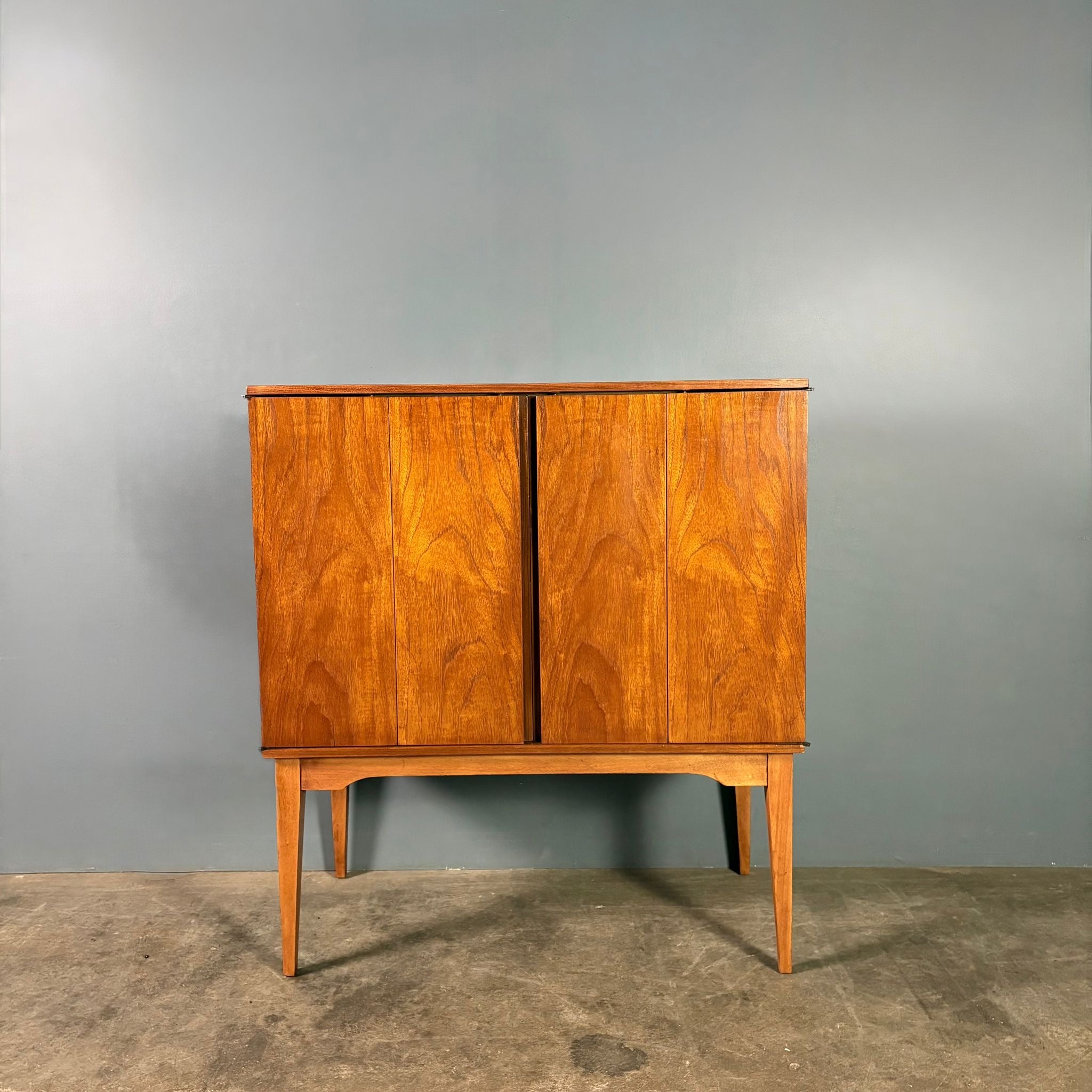 SOLD Mid Century Teak Drinks Cocktail Cabinet Vintage Retro MCM
