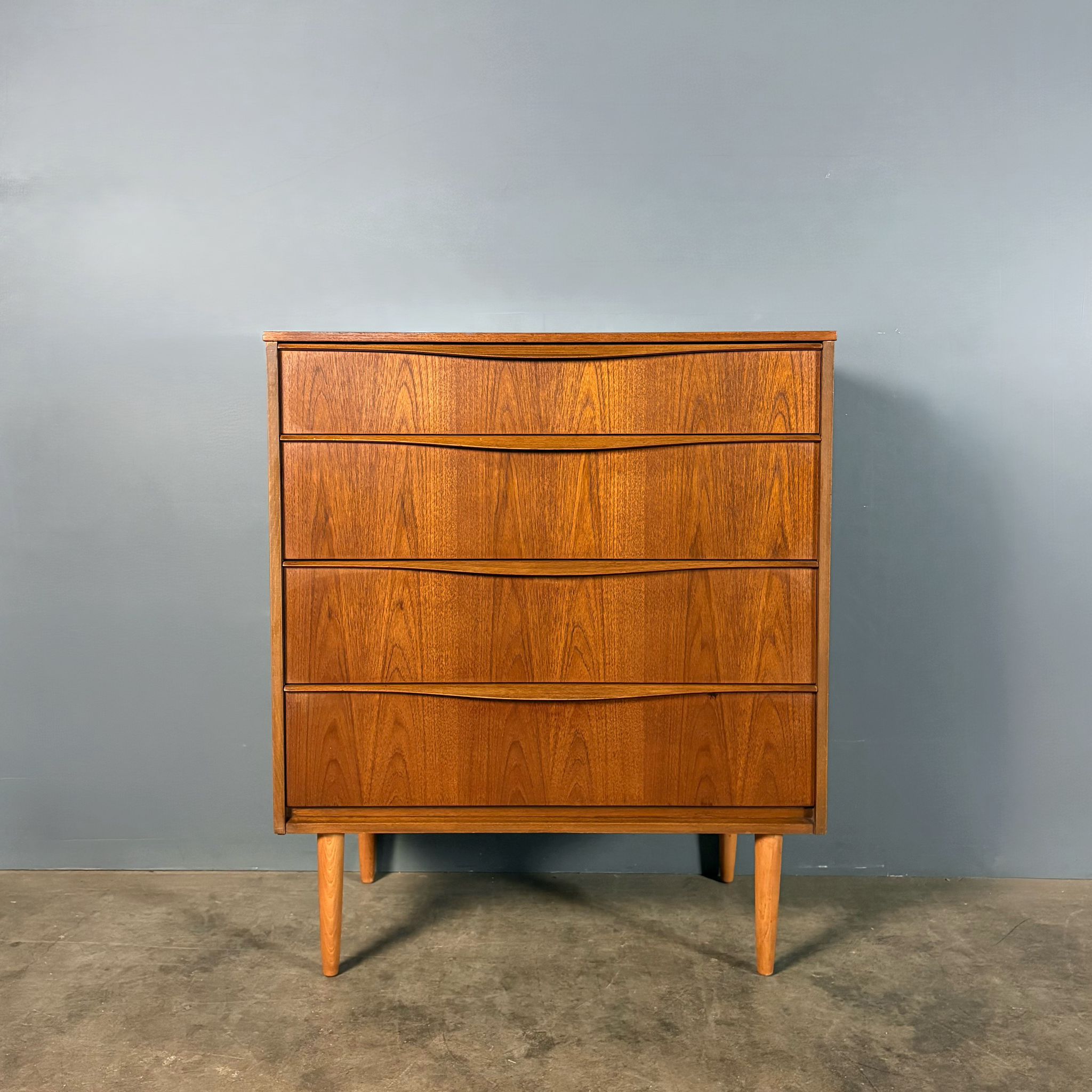 SOLD Pair Of ‘His & Her’ Teak Chest Of Drawers/Tall Boys Austinsuite Mid Century Vintage Retro MCM