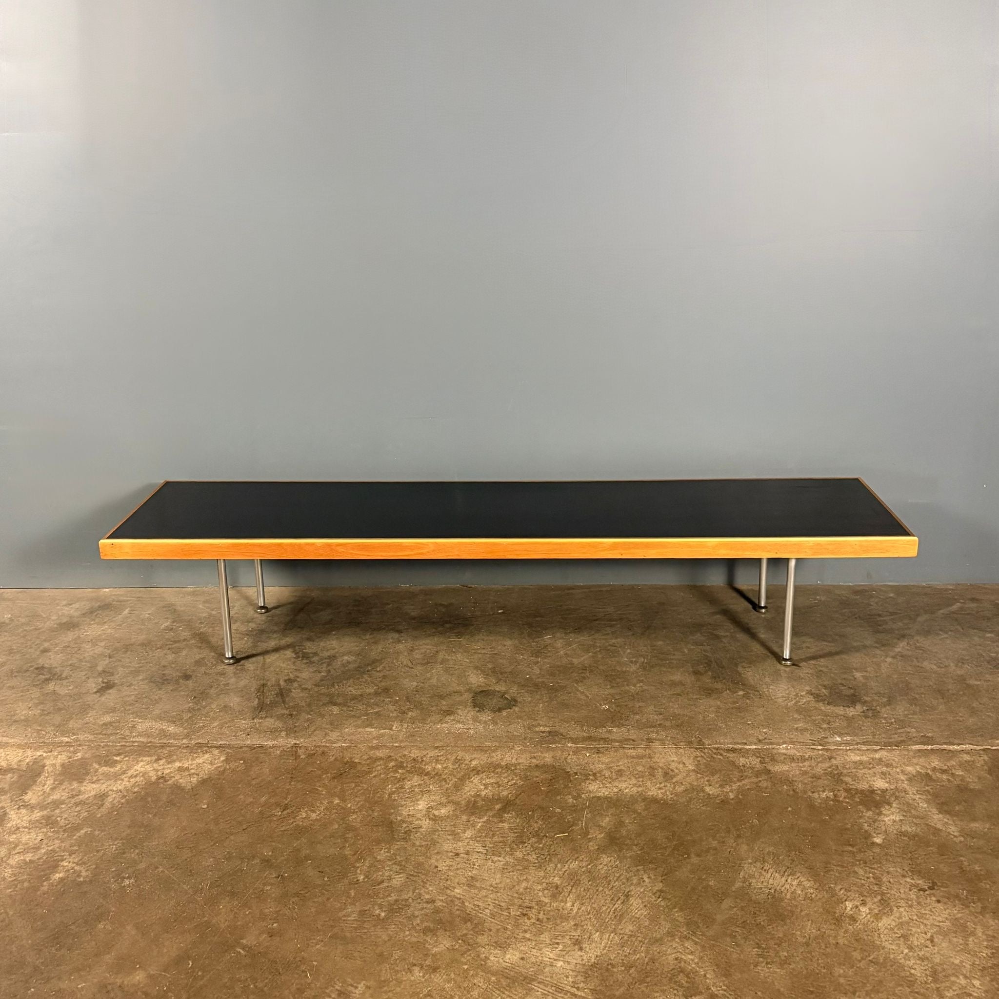 Mid Century Long Black Coffee Table/Bench Vintage Retro MCM