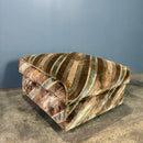 Mid Century Everest Geometric Patterned Footstool/Ottoman Vintage Retro MCM