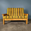 Mid Century Yngve Ekström Style Swedish Pine Two Seater Sofa & Armchair Vintage Retro MCM