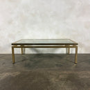 Pierre Vandel Brass Glass Coffee Table Mid Century Vintage Retro MCM