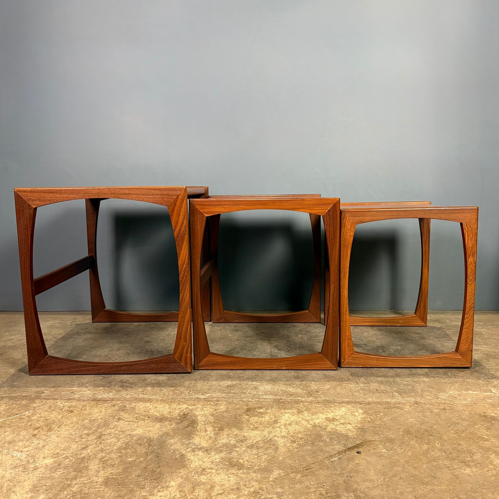 G Plan Quadrille Teak Nest Of Tables Mid Century Vintage Retro MCM
