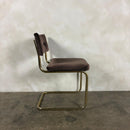 Six Marcel Breuer Cesca Brass Dining Chairs Mid Century Vintage Retro MCM