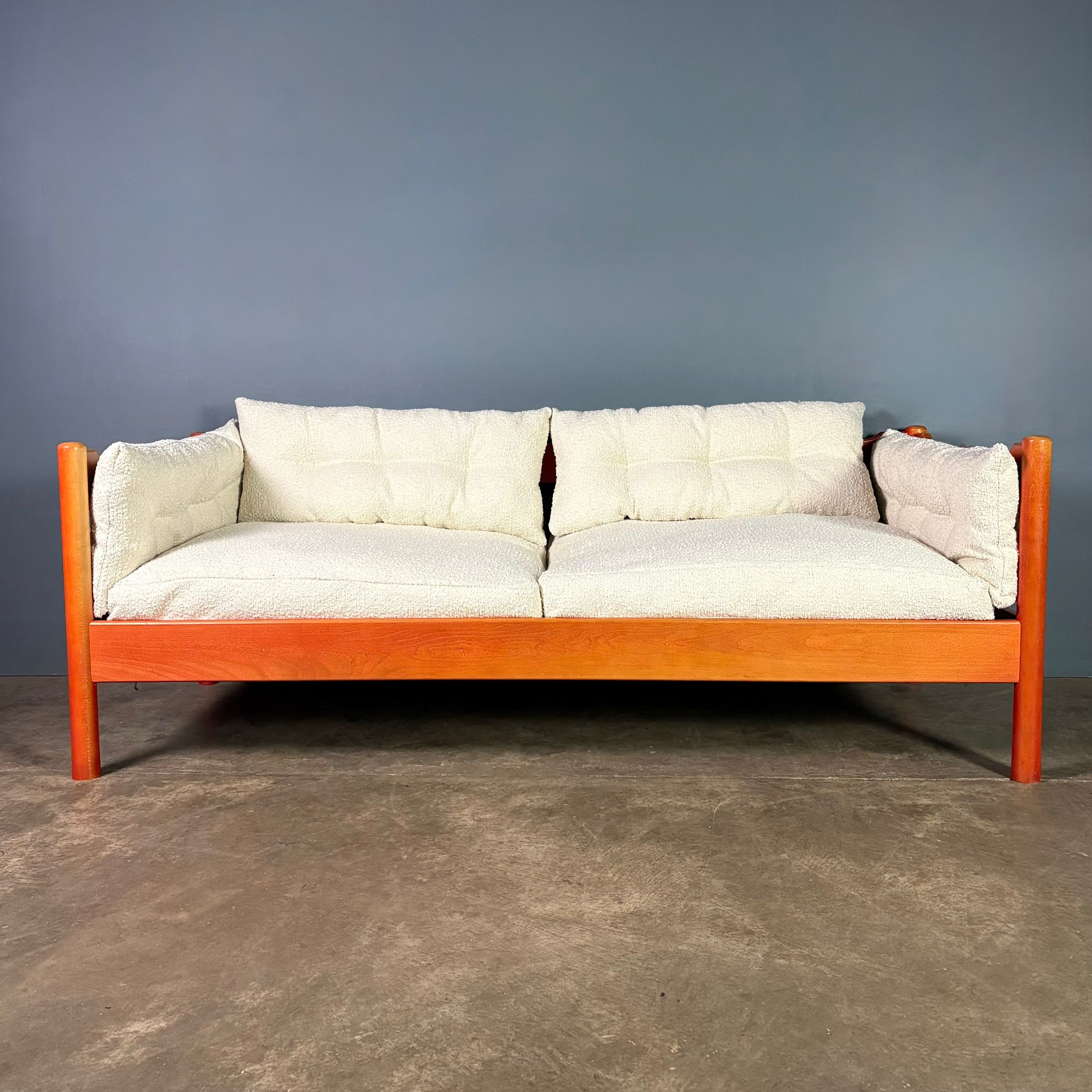 Red Habitat Vico Magistretti Carimate Three Seater Sofa/Daybed Mid Century Vintage Retro MCM
