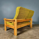 Mid Century Yngve Ekström Style Swedish Pine Two Seater Sofa & Armchair Vintage Retro MCM