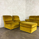 SOLD Mid Century G Plan Osprey Modular Sofa Lounge Suite Yellow Velvet Vintage Retro MCM