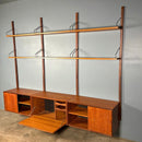 SOLD Mid Century Poul Cadovius Royal System Cado Large Teak Wall Unit Vintage Retro MCM Set 1