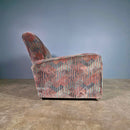 Art Deco Geometric Patterned Two Seater Sofa Mid Century Vintage Retro MCM