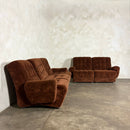 Brown Modular Frayling Sofa/Chairs Lounge Suite Mid Century Vintage Retro MCM