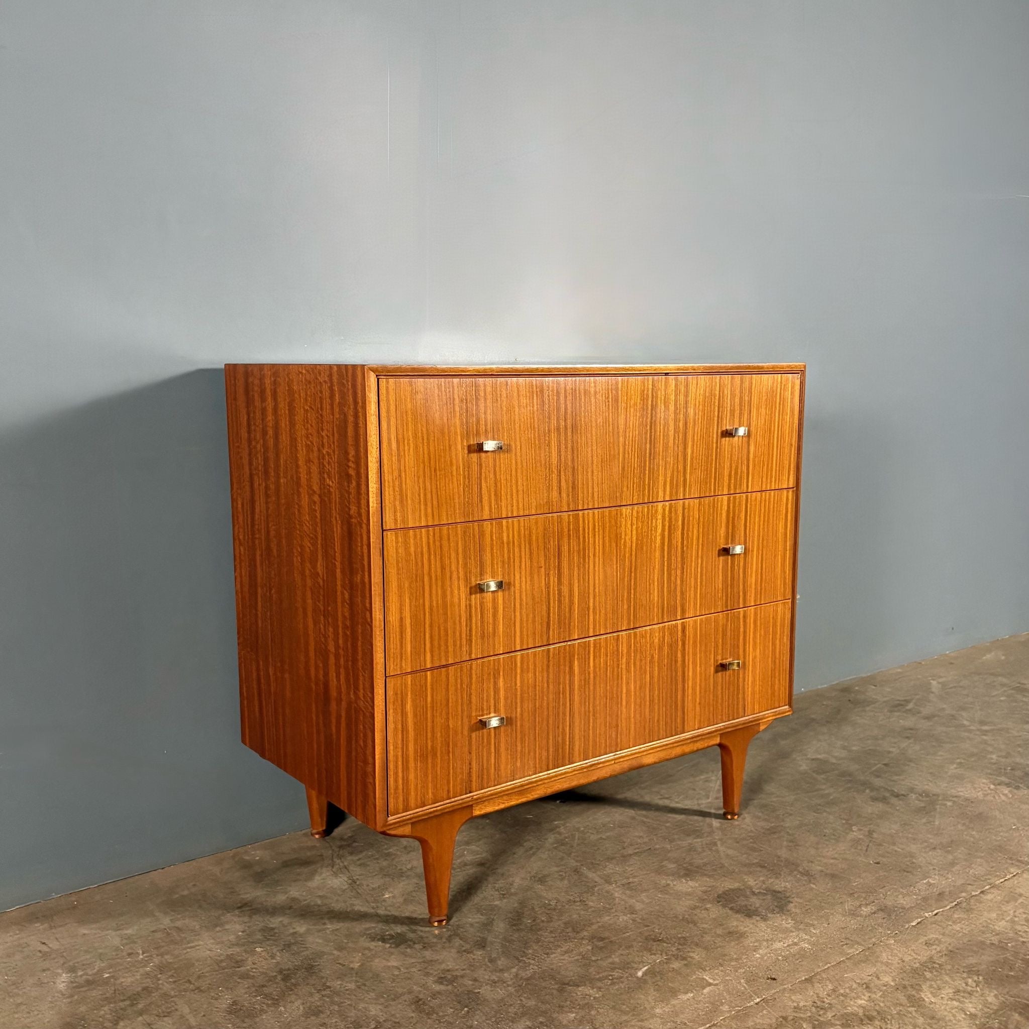Mid Century Teak Chest Of Drawers Vintage Retro MCM