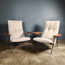 Pair Of Matching Robin Day For Hille 1952 Reclining Lounge Chairs Mid Century Vintage Retro MCM