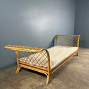 Mid Century Angraves Of Leicester Single Bed/Daybed Bamboo Cane & Rattan Vintage Retro MCM