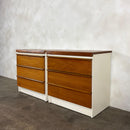 Pair Of Bedside Tables Bath Cabinet Makers BCM Mid Century Vintage Retro MCM