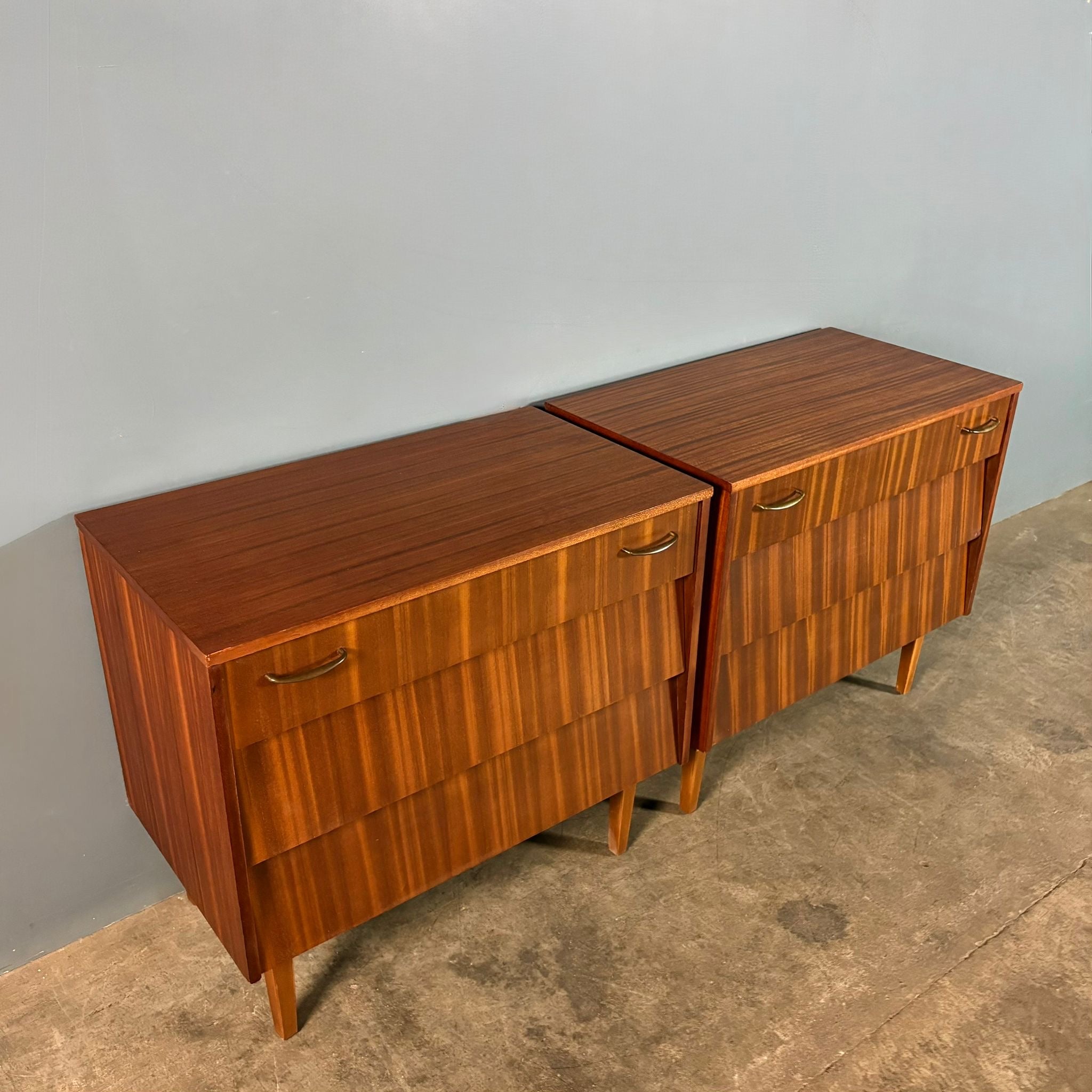 SOLD Teak Avalon Yatton Waterfall Chest Of Drawers Mid Century Vintage Retro MCM