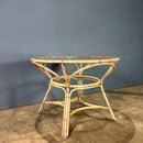 Angraves Of Leicester Bamboo Glass Dining Table Mid Century Vintage Retro MCM
