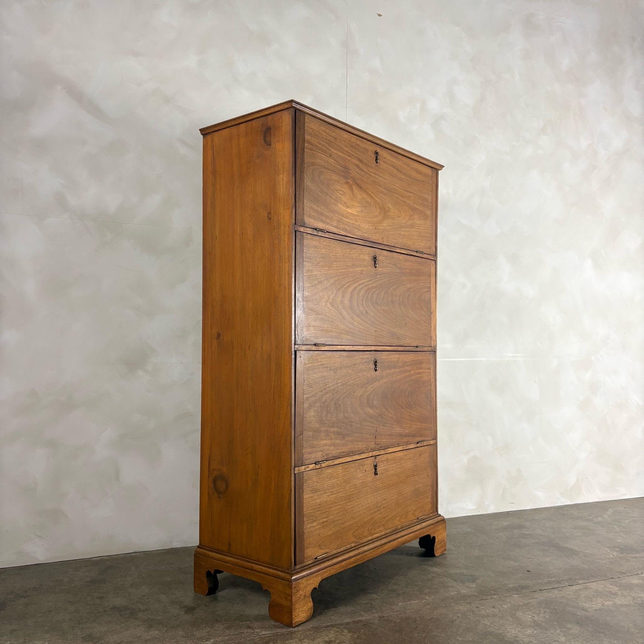 Antique Edwardian Tall Cabinet/Bookcase/Haberdashery Storage Drawers