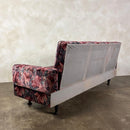 Floral Three Seater Sofa Bed Mid Century Vintage Retro MCM