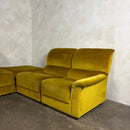 SOLD Mid Century G Plan Osprey Modular Sofa Lounge Suite Yellow Velvet Vintage Retro MCM