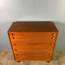 SOLD Mid Century Teak Chest Of Drawers/Tall Boy By Meredew Vintage Retro MCM
