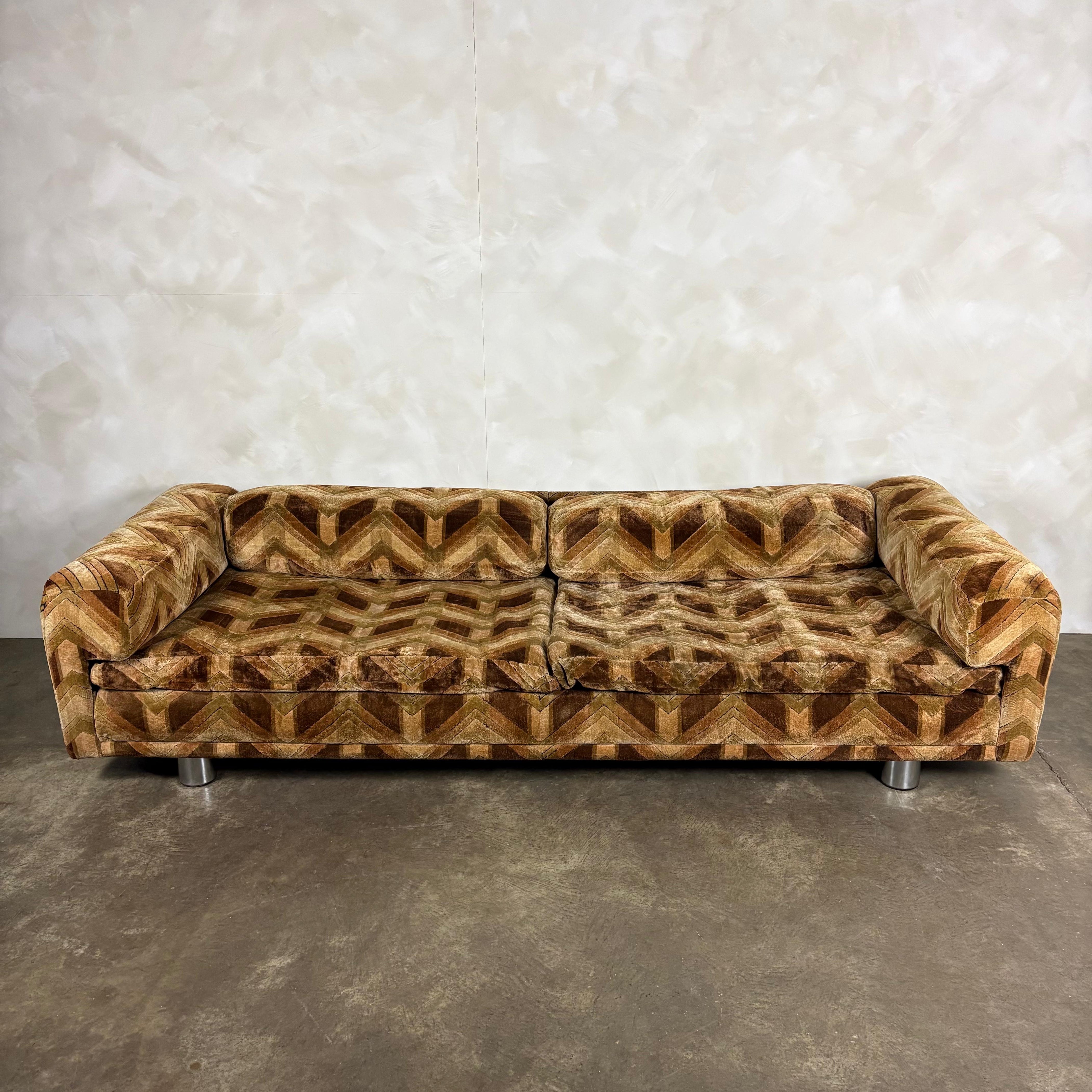 Howard Keith Original Diplomat Three Seater Sofa By HK London Diplomat Mid Century Vintage Retro MCM