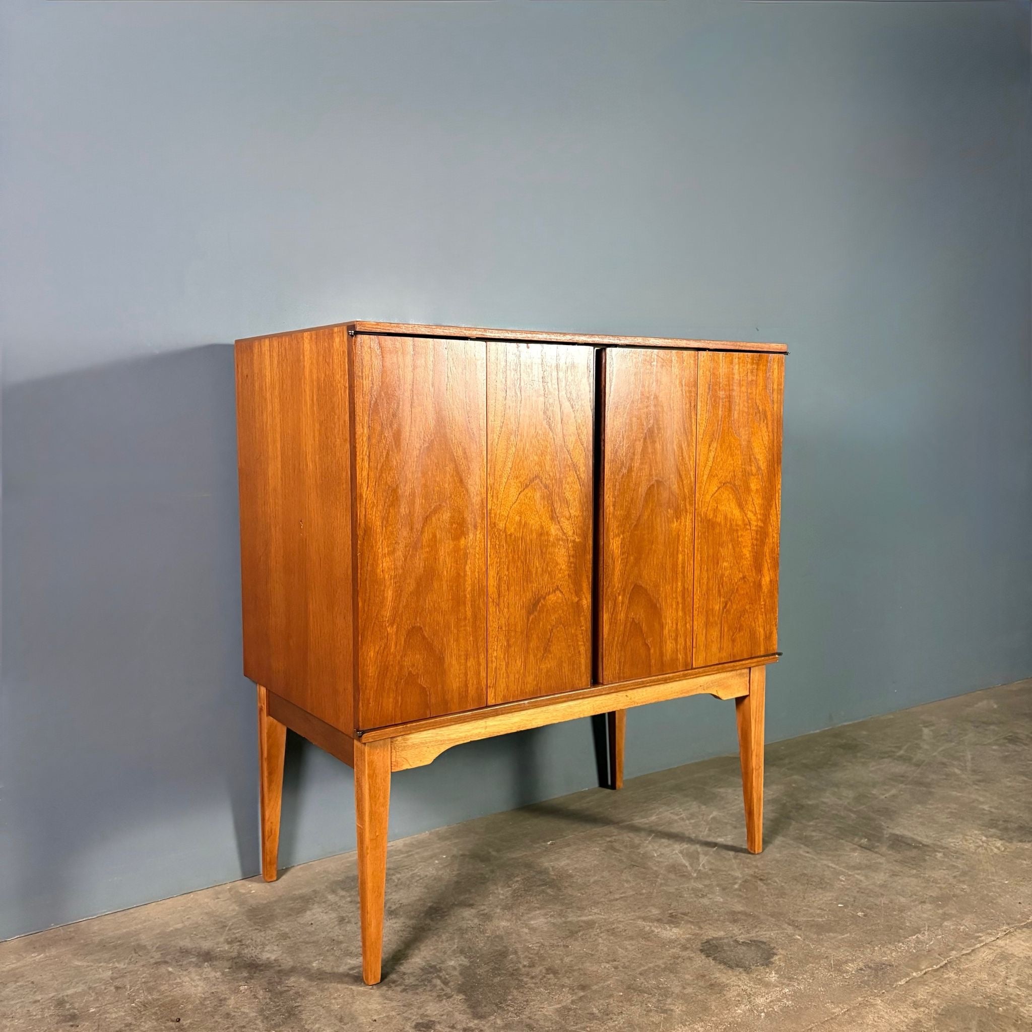 SOLD Mid Century Teak Drinks Cocktail Cabinet Vintage Retro MCM