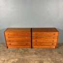 Pair Of Sejling Skabe Teak Chest Of Drawers Mid Century Vintage Retro MCM