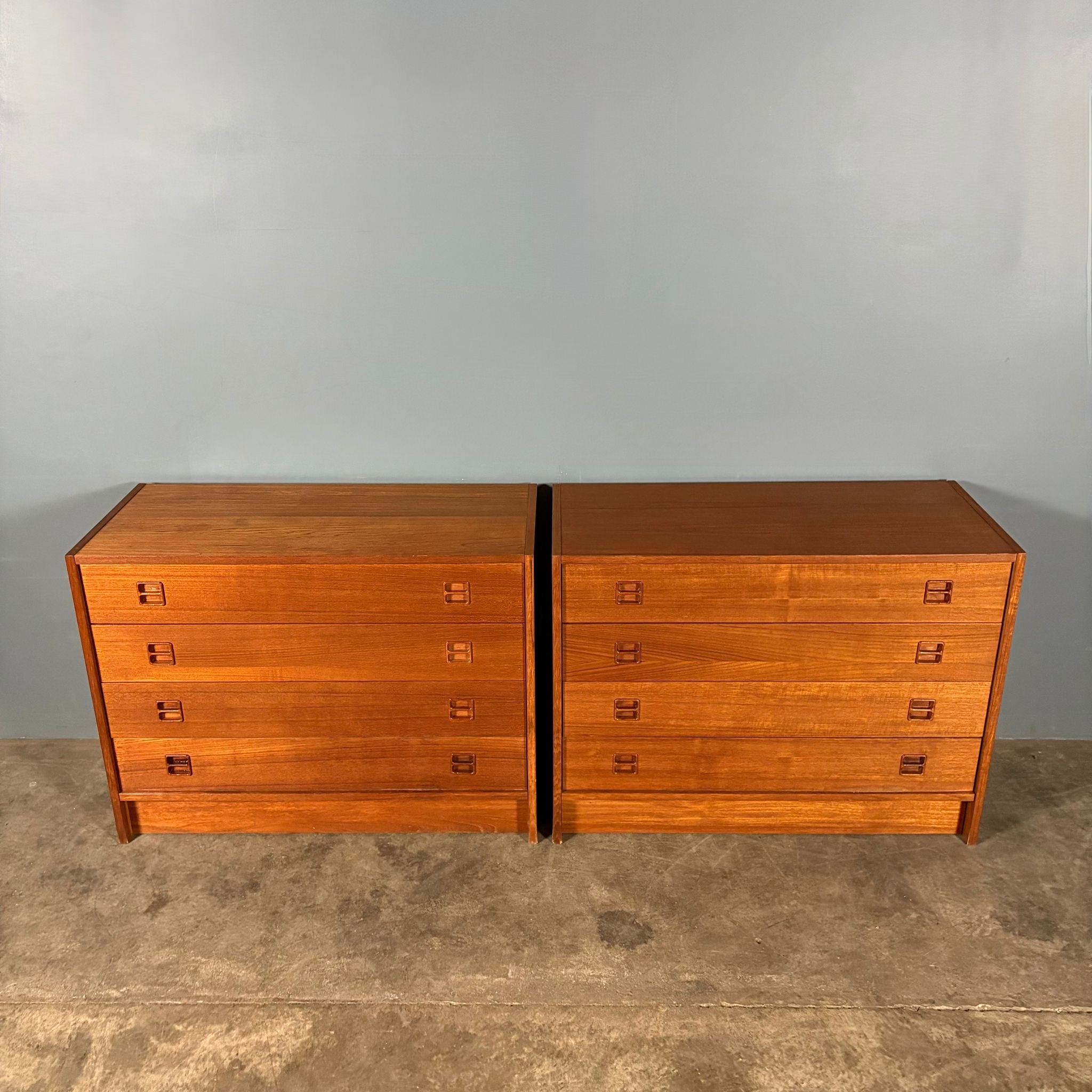 Pair Of Sejling Skabe Teak Chest Of Drawers Mid Century Vintage Retro MCM