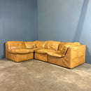 SOLD De Sede DS11 Style Patchwork Leather Modular Sofa Mid Century Vintage Retro MCM