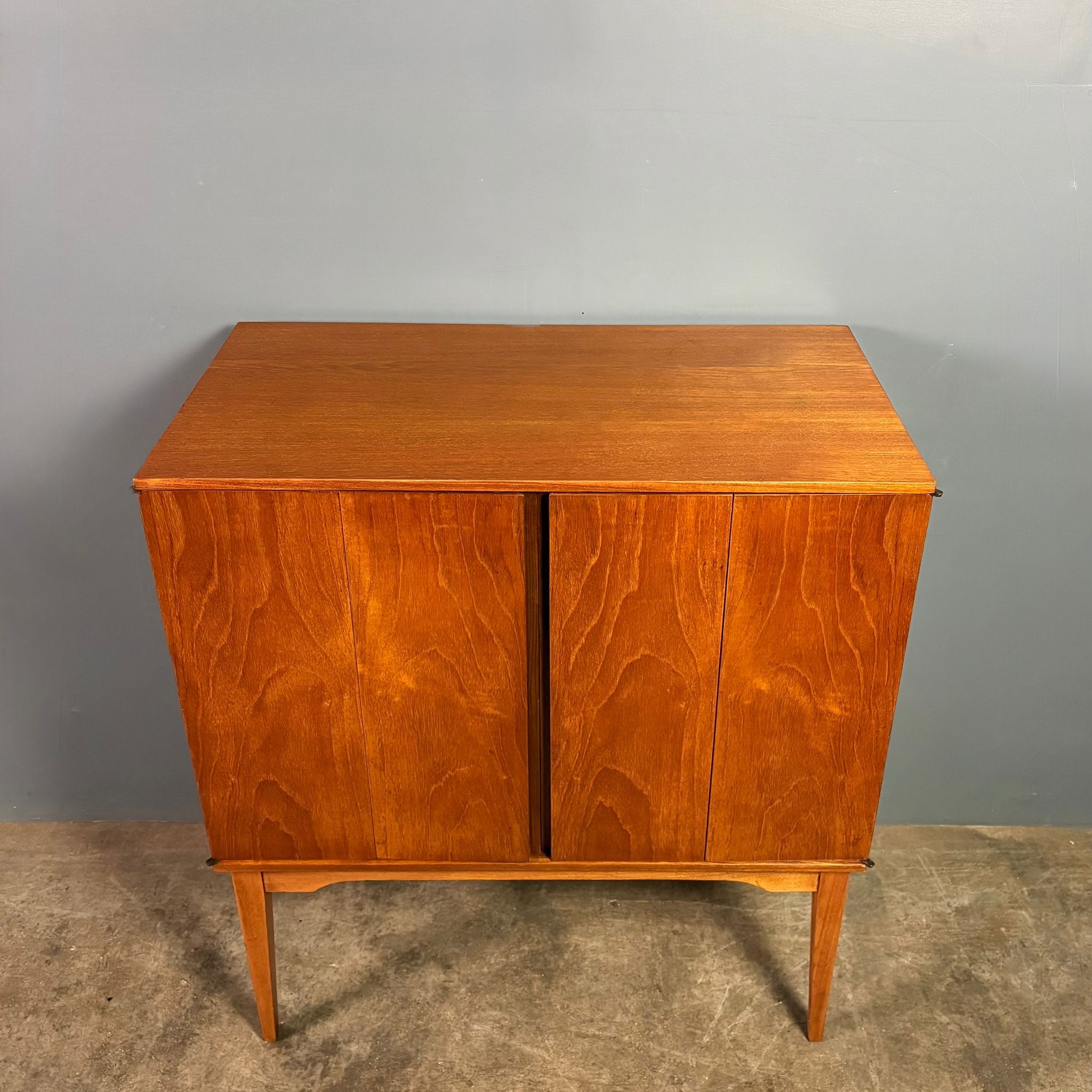 SOLD Mid Century Teak Drinks Cocktail Cabinet Vintage Retro MCM