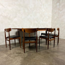1960s G Plan Danish Range Extending Teak Dining Table & Five Dining Chairs By Ib Kofod-Larsen Mid Century Vintage Retro MCM