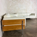 Mid Century White Leather Robin Day For Habitat Forum II Three Seater Sofa Vintage Retro MCM