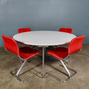 Four Formula Dining Chairs & Matching Table By Ruud Ekstrand & Christer Norman For Dux 1968 Sweden Mid Century Vintage Retro MCM