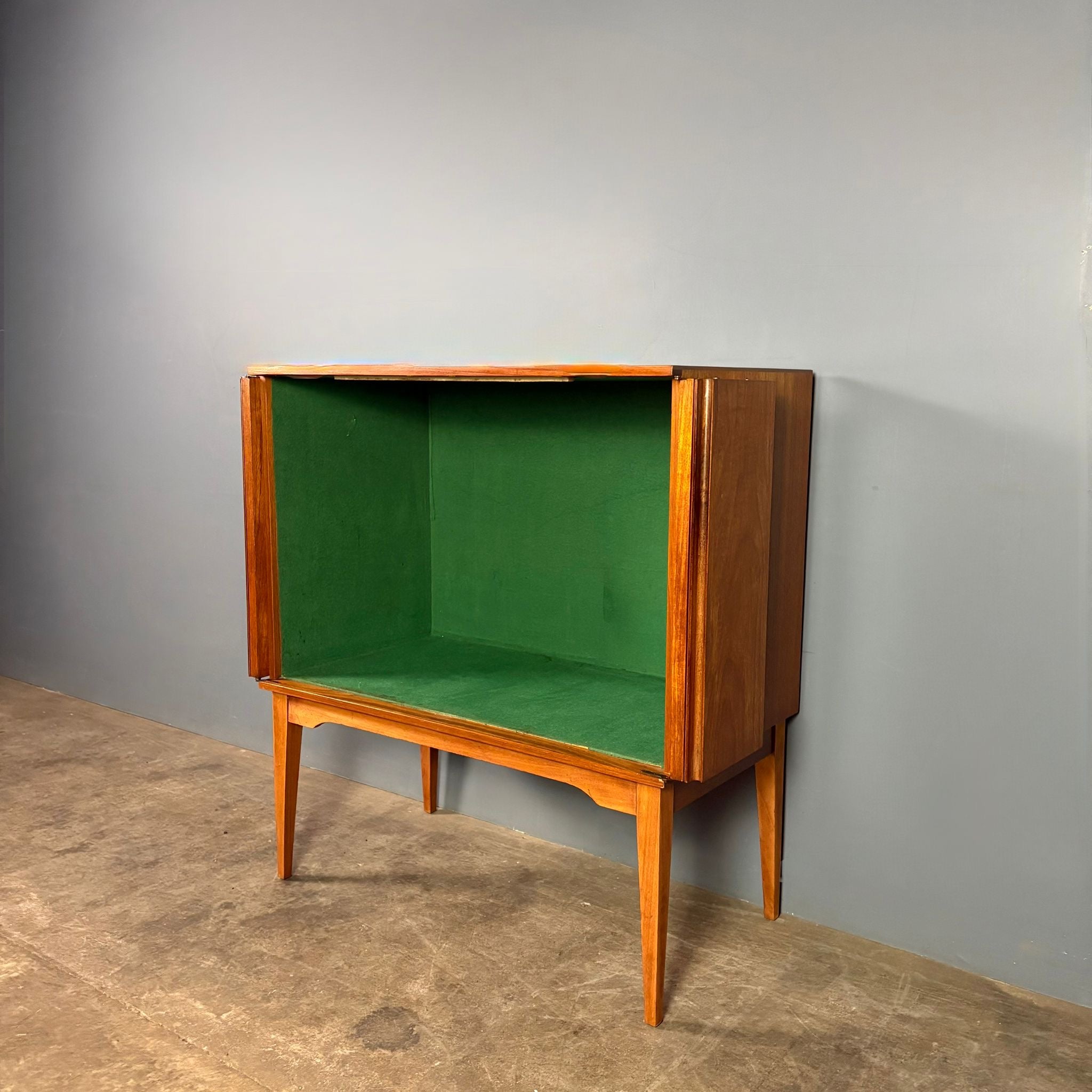 SOLD Mid Century Teak Drinks Cocktail Cabinet Vintage Retro MCM