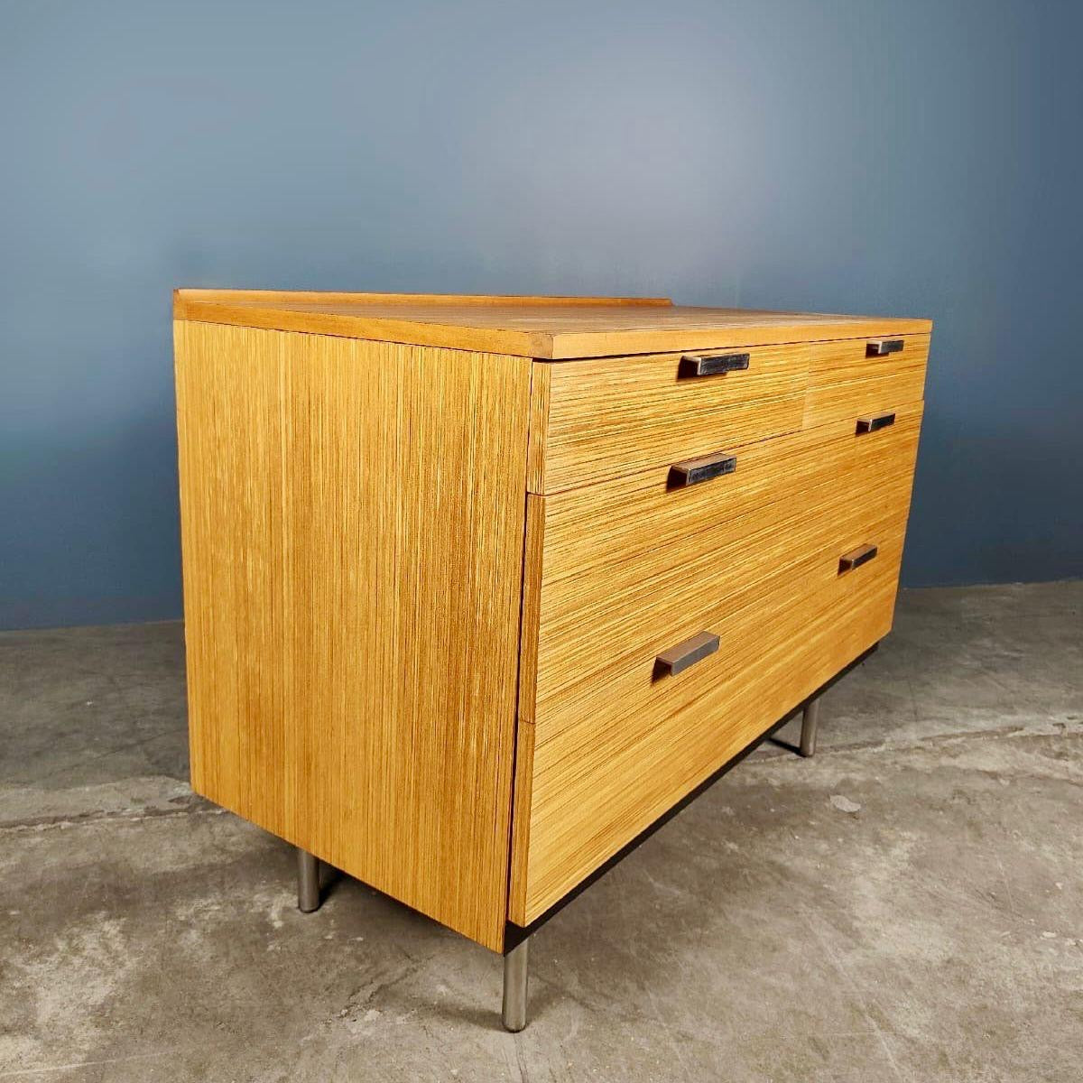 SOLD Mid Century Stag Fineline Chest Of Drawers By John & Sylvia Reid Vintage Retro MCM