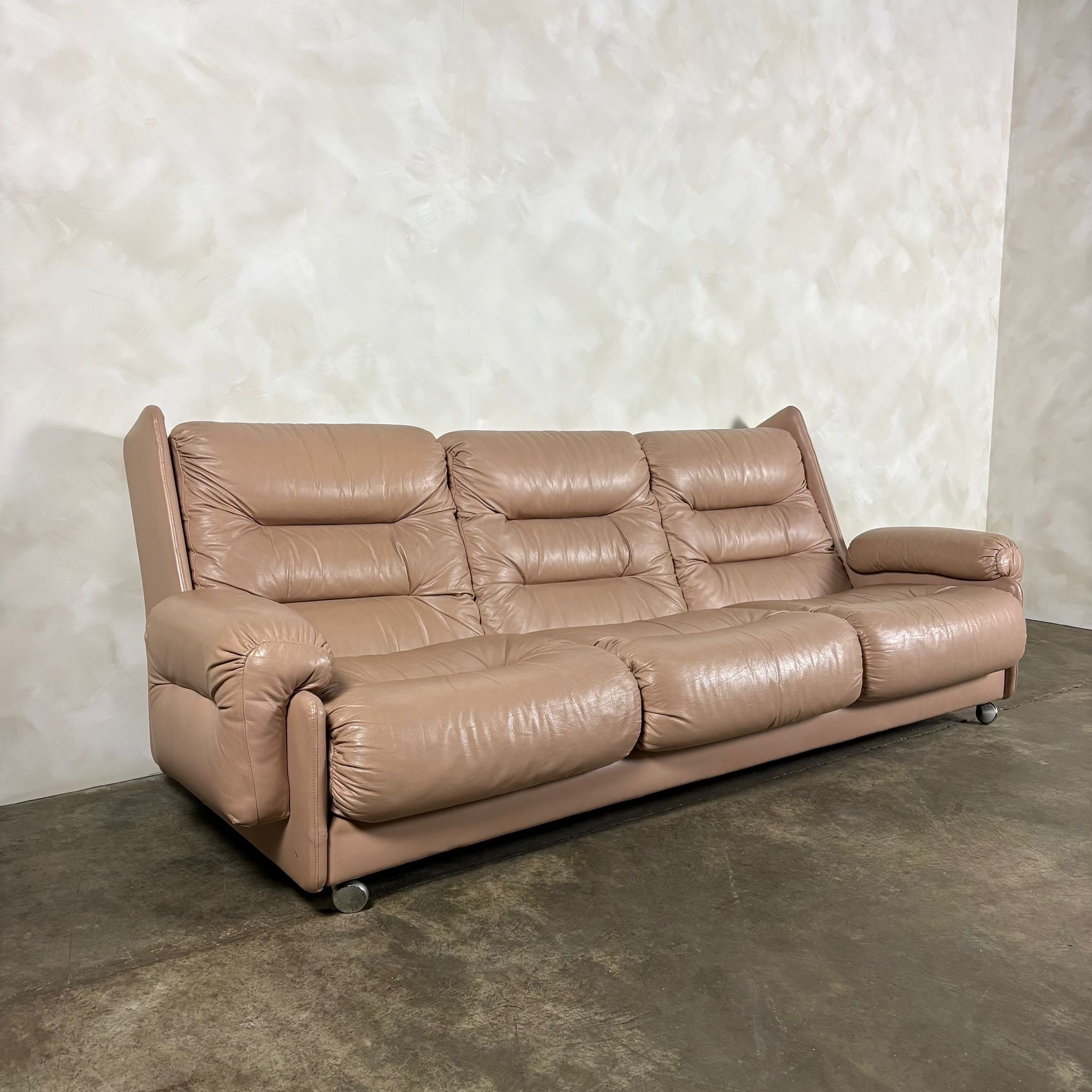 Mid Century G Plan Melissa Three Seater Sofa Leather Vintage Retro MCM
