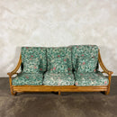 SOLD Mid Century Angraves Of Leicester Three Seater Sofa Invincible William Morris Bamboo Vintage Retro MCM