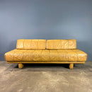 SOLD De Sede DS80 Style Sofa Bed/Daybed Mustard Yellow Leather Mid Century Vintage Retro MCM