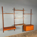 SOLD Mid Century Poul Cadovius Royal System Cado Large Teak Wall Unit Vintage Retro MCM Set 3