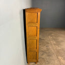 Pair Of English Oak Glass Fronted Tall Cabinets/Bookcases Globe Wernicke Style Mid Century Vintage Retro MCM