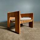 Mid Century Tage Petersen Brutalist Pair Of Armchairs Wendelbo Danish Vintage Retro MCM