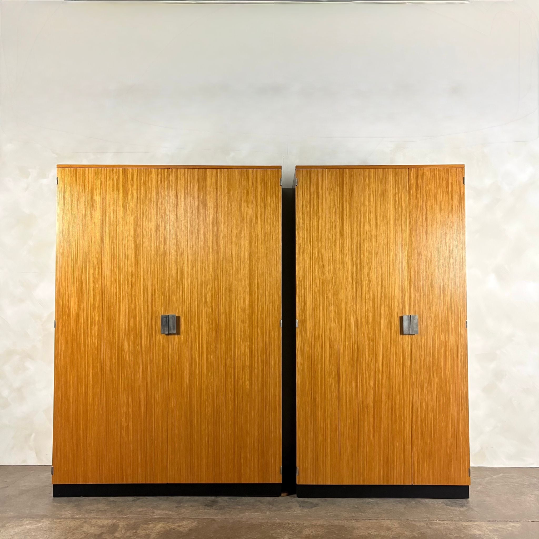 Mid Century Stag Fineline Pair Of Wardrobes By John & Sylvia Reid Vintage Retro MCM