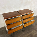 Pair Of Bedside Tables Bath Cabinet Makers BCM Mid Century Vintage Retro MCM
