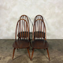 Set Of Four 1960s Ercol Quaker Windsor Dining Chairs Mid Century Vintage Retro MCM