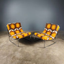 SOLD Pair Of Sling Lounge Chairs By Peter Hoyte Mid Century Vintage Retro MCM