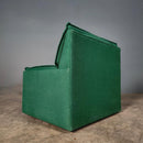 Green Wool Lounge Chair Mid Century Vintage Retro MCM