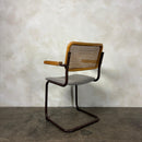 Six Brown Cesca Cane Rattan Marcel Breuer Dining Chairs Mid Century Vintage Retro MCM