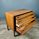 SOLD Mid Century Meredew Teak & Leather Chest Of Drawers Vintage Retro MCM